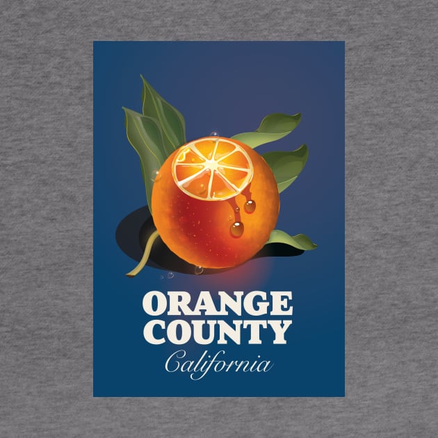 Orange County California travel poster by nickemporium1